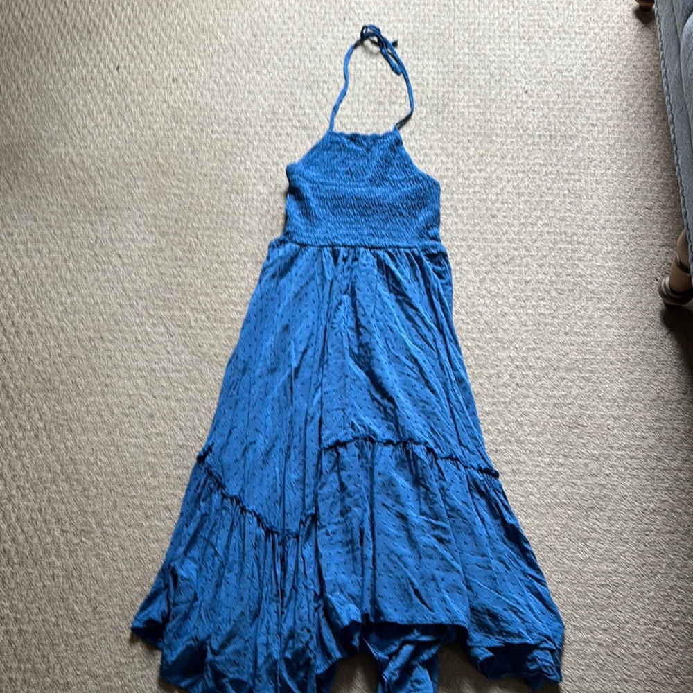 Blue halter Dress